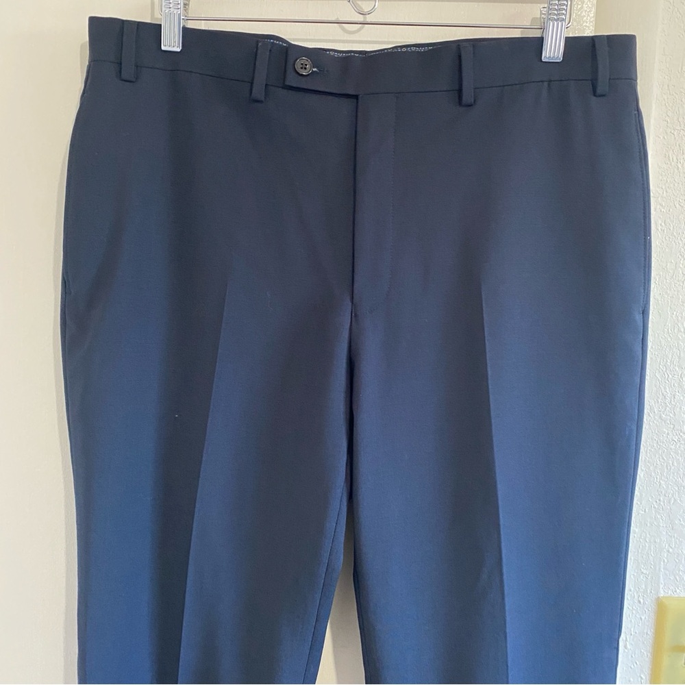 Lauren Ralph Lauren High Performance Wool Dress Pants 36x34 Classic Fit Navy - Picture 2 of 11